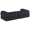 Canapé modulaire 2 places anthracite 140x70x36 tissu 535753535753