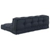 Coussin de canapé sur palette 2 pcs Anthracite 120 x 80 x 38 cm 535755535755