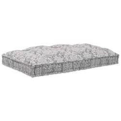 Coussin de canapé sur palette Gris clair 120 x 80 x 12 cm Tissu 535756535756