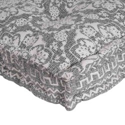 Coussin de canapé sur palette Gris clair 120 x 80 x 12 cm Tissu 535756535756