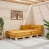 Canapé modulaire jaune 70x70x54 tissu 535764535764