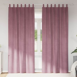 Rideaux occultants 2 pcs Rose foncé 140 x 260 cm Velours 535768535768