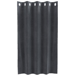 Rideaux occultants 2 pcs Gris clair 140 x 140 cm Velours 535769535769