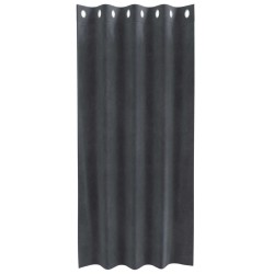 Rideaux occultants 2 pcs Gris clair 140 x 175 cm Velours 535770535770
