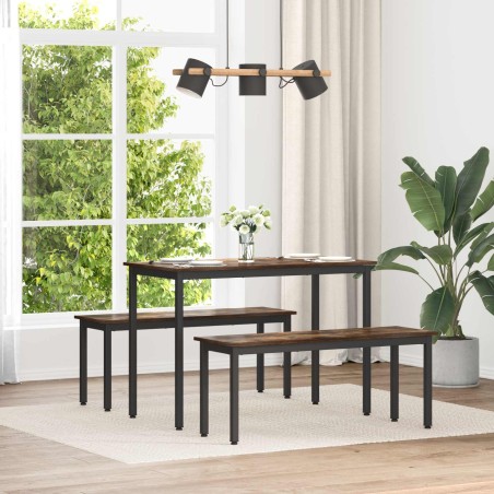 banc Chêne Fumé 110 x 35 x 45 cm Bois d'ingénierie 535772535772