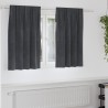 Rideaux occultants 2 pcs Gris clair 140 x 140 cm Velours 535775535775
