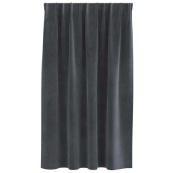 Rideaux occultants 2 pcs Gris clair 140 x 140 cm Velours 535775535775