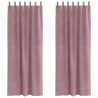 Rideaux occultants 2 pcs Rose foncé 140 x 245 cm Velours 535776535776