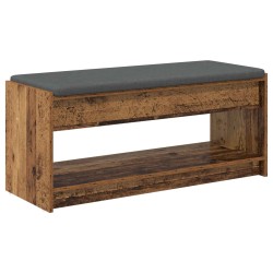 Banc d'entrée avec coussin Bois ancien 103 x 38 x 45 cm 535778535778