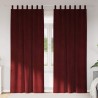 Rideaux occultants 2 pcs Bordeaux 140 x 260 cm Velours 535779535779