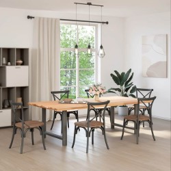 Pieds de table à manger Anthracite 2 pièces 90 x (72-73) cm Acier 535782535782