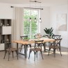 Pieds de table à manger Anthracite 2 pièces 90 x (72-73) cm Acier 535782535782