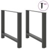 Pieds de table à manger Anthracite 2 pièces 90 x (72-73) cm Acier 535782535782