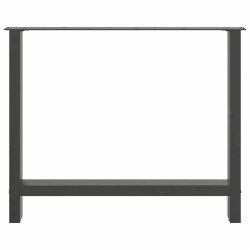 Pieds de table à manger Anthracite 2 pièces 90 x (72-73) cm Acier 535782535782