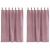 Rideaux occultants 2 pcs Rose foncé 140 x 140 cm Velours 535783535783