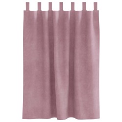 Rideaux occultants 2 pcs Rose foncé 140 x 140 cm Velours 535783535783