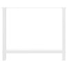 Pieds de table à manger Blanc 2 pièces 90 x (72-73) cm Acier 535784535784