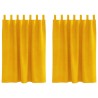 Rideaux occultants 2 pcs Jaune moutarde 140 x 140 cm Velours 535790535790