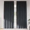 Rideaux occultants 2 pcs Gris clair 140 x 260 cm Velours 535799535799