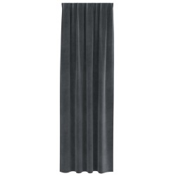 Rideaux occultants 2 pcs Gris clair 140 x 245 cm Velours 535800535800
