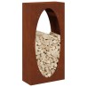 Étagère à bois 50x23x100 cm acier résistant aux intempéries 535805535805