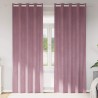 Rideaux occultants 2 pcs Rose foncé 140 x 225 cm Velours 535806535806