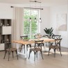 Pieds de table à manger Blanc 2 pièces 100 x (72-73) cm Acier 535807535807
