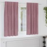 Rideaux occultants 2 pcs Rose foncé 140 x 175 cm Velours 535808535808