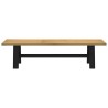Banc à manger NOAIN pieds en forme de A 180x40x45 cm massif pin 535879535879