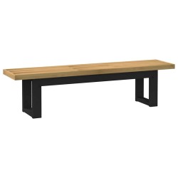 Banc à manger NOAIN pieds en forme de U 180x40x45 cm massif pin 535880535880