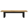 Banc à manger NOAIN pieds en forme de U 180x40x45 cm massif pin 535880535880