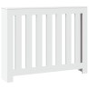 Cache-radiateur blanc 104x20x82 cm bois d'ingénierie 535887535887