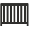 Cache-radiateur noir 104x20x82 cm bois d'ingénierie 535890535890