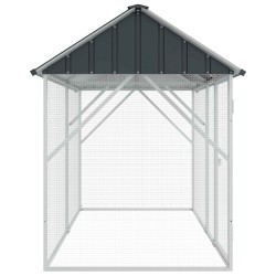 Cage pour oiseaux Anthracite 227 x 112 x 141 cm Acier galvanisé 535892535892
