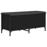 Banc de rangement noir 102x42x45 cm bois d'ingénierie 535894535894