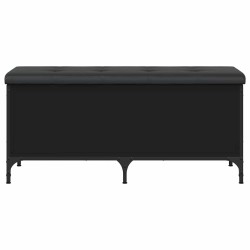 Banc de rangement noir 102x42x45 cm bois d'ingénierie 535894535894