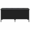 Banc de rangement noir 102x42x45 cm bois d'ingénierie 535894535894