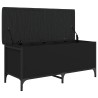 Banc de rangement noir 102x42x45 cm bois d'ingénierie 535894535894