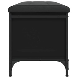 Banc de rangement noir 102x42x45 cm bois d'ingénierie 535894535894