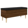 Banc de rangement chêne marron 102x42x46 cm bois d'ingénierie 535912535912