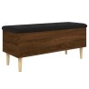 Banc de rangement chêne marron 102x42x46 cm bois d'ingénierie 535912535912