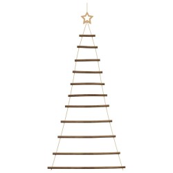 Sapin de Noël suspendu avec étoile supérieure 74 x 150 cm Branche naturelle 535917535917