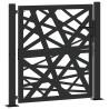 Portail de jardin noir 100x100 cm acier conception de lumière 535920535920