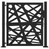 Portail de jardin noir 100x100 cm acier conception de lumière 535920535920