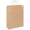 Sacs en papier 50 pcs avec poignées marron 32x12x42 cm 535927535927
