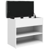 Banc à chaussures Blanc 62x32x50 cm Bois d'ingénierie 535930535930