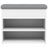 Banc à chaussures Blanc 62x32x50 cm Bois d'ingénierie 535930535930