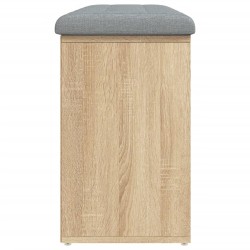 Banc à chaussures chêne sonoma 102x32x50 cm bois d'ingénierie 535931535931