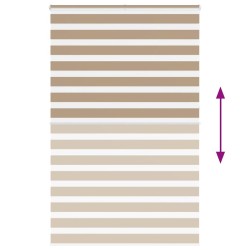 Store zèbre marron sable largeur du tissu 145,9 cm polyester 535935535935