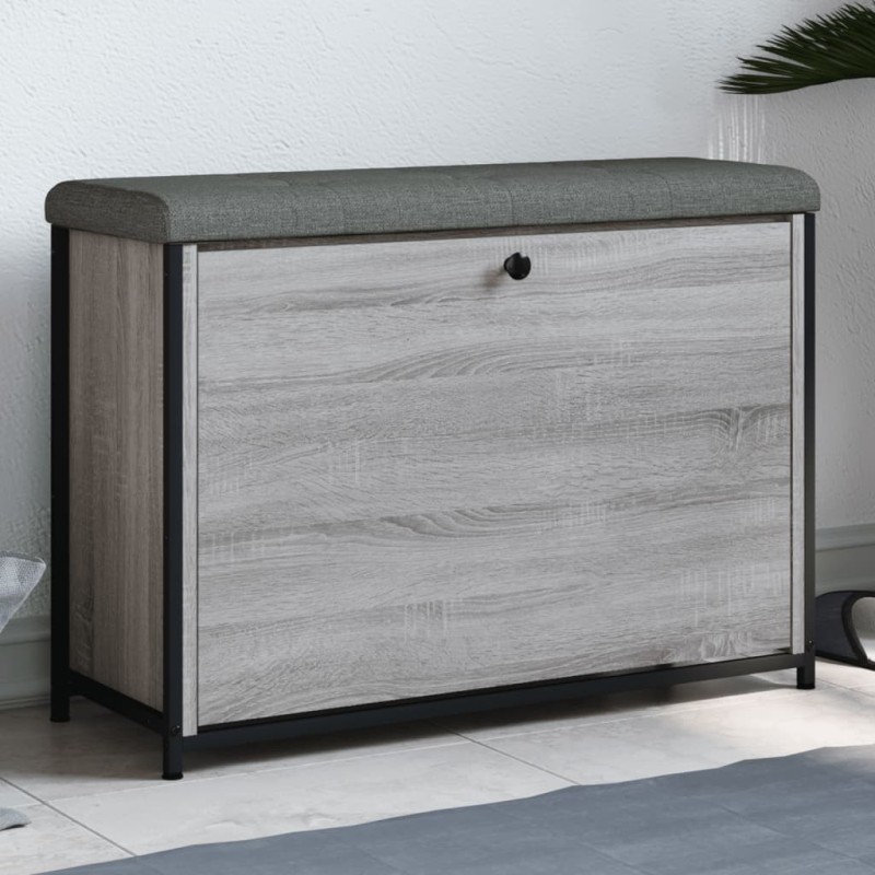 Banc à chaussures tiroir rabattable chêne sonoma 82x32x56 cm 535938535938